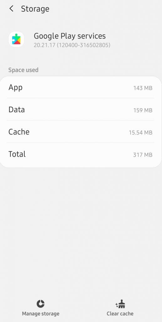 Click on Clear Cache-Google Play Store Won't Update