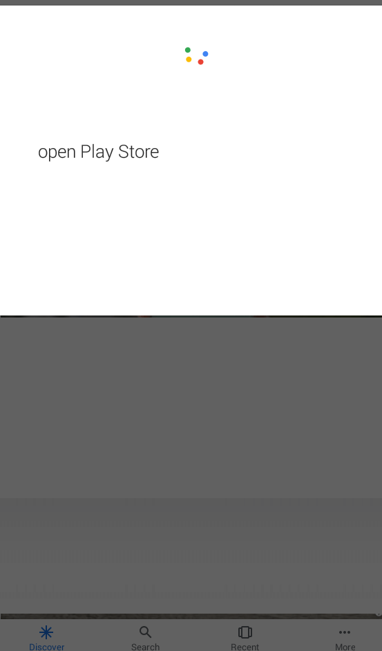Open Play Store using Google Assistant